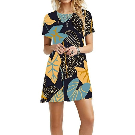 Akiihool Womens Dress Women V Neck Short Sleeve Summer Dresses Spring Casual Loose T Shirt Tunic Short Dress Pajamas with Pockets (Yellow S)
Akiihool Womens Dress Women V Neck Short Sleeve Summer Dresses Spring Casual Loose T Shirt Tunic Short Dress Pajamas with Pockets (Yellow S)