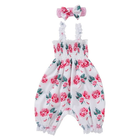 GEZHEN Girls Sleeveless Flower Jumpsuit Children s Clothing Summer Baby Lace Strap Flower Hair Ornament Fruit Print Two Pack
GEZHEN Girls Sleeveless Flower Jumpsuit Children s Clothing Summer Baby Lace Strap Flower Hair Ornament Fruit Print Two Pack