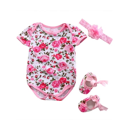 Infant Baby Girls Boys Short Sleeve Romper Floral/Leopard Bodysuit Jumpsuit Shoes Headband 3Pcs Summer Outfits
Infant Baby Girls Boys Short Sleeve Romper Floral/Leopard Bodysuit Jumpsuit Shoes Headband 3Pcs Summer Outfits