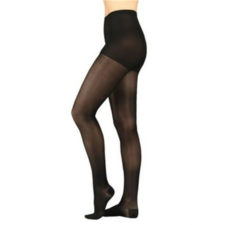 Juzo 2102ATFF10 V Naturally Sheer Compression Pantyhose 30-40 mmHg Full Foot - Black
