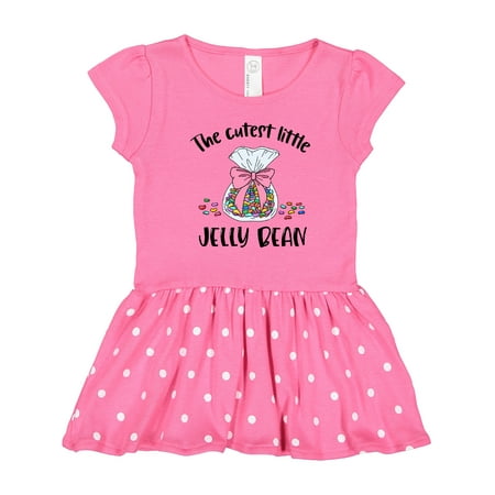 Inktastic The Cutest Little Jelly Bean Gift Toddler Girl Dress