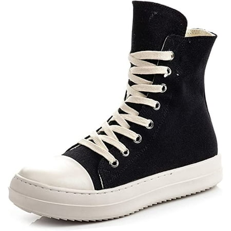 THE SHY Women s High Top Sneakers Lace Up Canvas Shoes with Zipper Comfort Platform Walking Shoes in Black and Milk
THE SHY Women s High Top Sneakers Lace Up Canvas Shoes with Zipper Comfort Platform Walking Shoes in Black and Milk