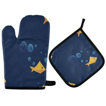 2pcs kitchen insulation gloves Oven Mitts and Pot Holders Sets Heat Resistant kitchen insulation pad Yellow Origami Fish
2pcs kitchen insulation gloves Oven Mitts and Pot Holders Sets Heat Resistant kitchen insulation pad Yellow Origami Fish