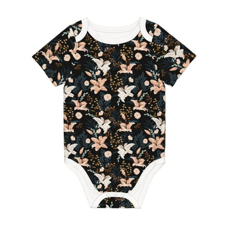 Matuu Lilies Flowers for Baby Short-Sleeve Bodysuit Soft Cotton Comfortable and Breathable Perfect for Newborns and Infants
Matuu Lilies Flowers for Baby Short-Sleeve Bodysuit Soft Cotton Comfortable and Breathable Perfect for Newborns and Infants