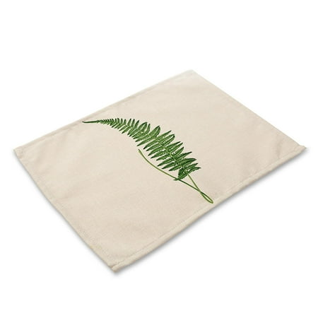QING SUN Kitchen Table Placemat Printed Heat Insulation Placemats Fresh Ink Green Leaf Print Placemat
QING SUN Kitchen Table Placemat Printed Heat Insulation Placemats Fresh Ink Green Leaf Print Placemat