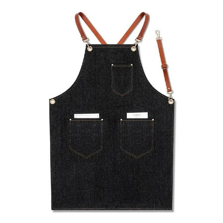 DOYOUNG Black Denim Apron for Men Chef Work for Barbeque Cooking with Towel Loops
DOYOUNG Black Denim Apron for Men Chef Work for Barbeque Cooking with Towel Loops