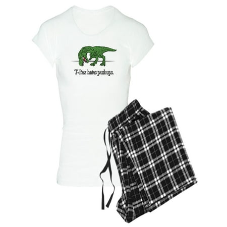 CafePress - T Rex Hates Pushups - Women s Light Pajamas