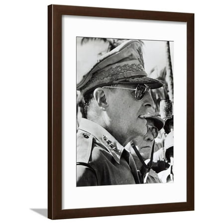 General Douglas Macarthur, 1944 Framed Print Wall Art