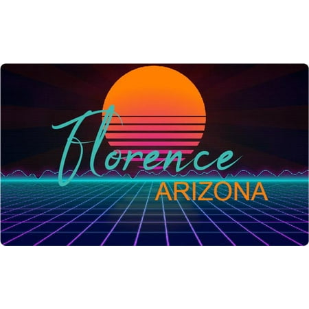 Florence Arizona 4 X 2.25-Inch Fridge Magnet Retro Neon Design