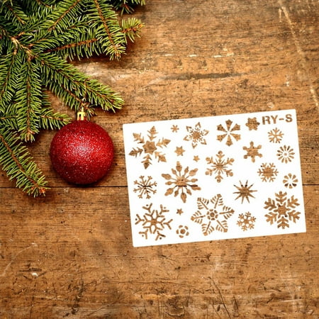 Christmas Decorations Diy Silicone Mould Christmas Snowflakes Hand-Painted Spray Painting Hollow Out Painting Template Large Medium And Small Snowflakes
Christmas Decorations Diy Silicone Mould Christmas Snowflakes Hand-Painted Spray Painting Hollow Out Painting Template Large Medium And Small Snowflakes