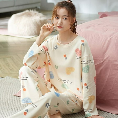 DanceeMangoo New Long Sleeve Cotton Pajamas Set Young Style Women Sleepwear Autumn Lady Nightwear Casual Home Cloth Soft Comfortable Pyjamas
DanceeMangoo New Long Sleeve Cotton Pajamas Set Young Style Women Sleepwear Autumn Lady Nightwear Casual Home Cloth Soft Comfortable Pyjamas
