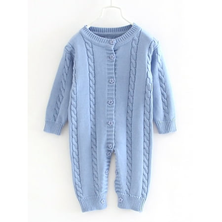 Paille Newborn One Piece Cute Jumpsuit Crew Neck Travel Bodysuit Buttons Home Romper Playsuit Blue M
Paille Newborn One Piece Cute Jumpsuit Crew Neck Travel Bodysuit Buttons Home Romper Playsuit Blue M