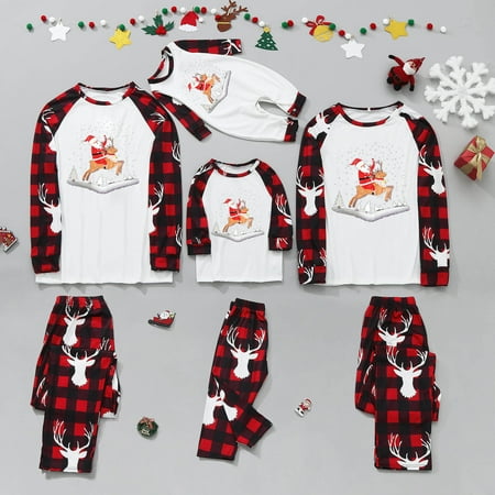 ZCFZJW Savings Holiday Family Pajamas And Matching Pet Cute Santa Claus with Reindeer Graphic Long Sleeve Tee Shirts Tops and Pants Two Piece Holiday Sleepwear Parent-child Homewear Suit(Baby-12M)
ZCFZJW Savings Holiday Family Pajamas And Matching Pet Cute Santa Claus with Reindeer Graphic Long Sleeve Tee Shirts Tops and Pants Two Piece Holiday Sleepwear Parent-child Homewear Suit(Baby-12M)