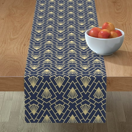 Cotton Sateen Table Runner 72 - Art Deco Geometric Gold Diamonds Navy Modern Fan 1920S Blue Yellow Print Custom Table Linens by Spoonflower
Cotton Sateen Table Runner 72 - Art Deco Geometric Gold Diamonds Navy Modern Fan 1920S Blue Yellow Print Custom Table Linens by Spoonflower