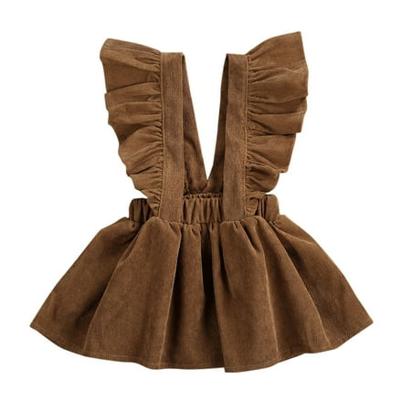 GuliriFei Baby Girls Flying Sleeve Dress Soft Corduroy A-Line Solid Color Strap Dress Fashion Clothes
GuliriFei Baby Girls Flying Sleeve Dress Soft Corduroy A-Line Solid Color Strap Dress Fashion Clothes