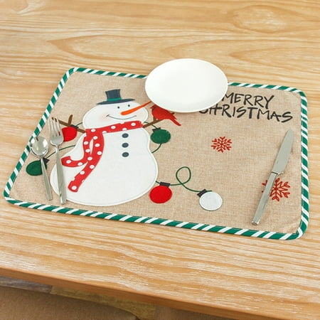 Foqnuq Embroidered Christmas Placemats - Festive Table Decor for Holiday Dinners and Gatherings
Foqnuq Embroidered Christmas Placemats - Festive Table Decor for Holiday Dinners and Gatherings