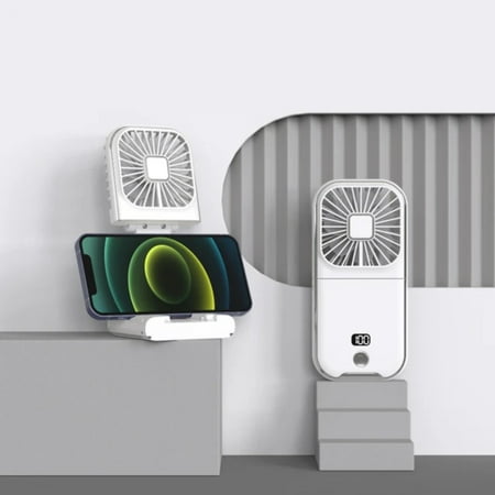 Lightweight and Compact Mini Portable Folding Hanging Neck Fan with Convenient USB Charging - Includes 3000mAh Power Bank - Multi-functional for Sports & Outdoor Activities - Easy-to-Use
Lightweight and Compact Mini Portable Folding Hanging Neck Fan with Convenient USB Charging - Includes 3000mAh Power Bank - Multi-functional for Sports & Outdoor Activities - Easy-to-Use