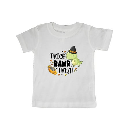 Inktastic Halloween Trick Rawr Treat with Dinosaur Gift Baby Boy or Baby Girl T-Shirt