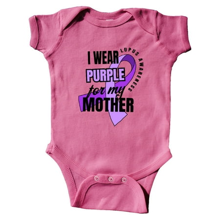 Inktastic I Wear Purple For My Mother Lupus Awareness Gift Baby Boy or Baby Girl Bodysuit 
Inktastic I Wear Purple For My Mother Lupus Awareness Gift Baby Boy or Baby Girl Bodysuit