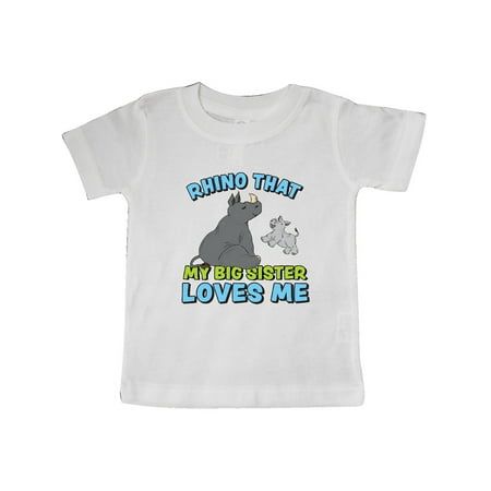 Inktastic Rhino That My Big Sister Loves Me with Cute Rhinos Gift Baby Boy or Baby Girl T-Shirt
Inktastic Rhino That My Big Sister Loves Me with Cute Rhinos Gift Baby Boy or Baby Girl T-Shirt