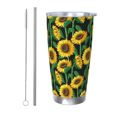 Susaid Sunflower 1 Print 20oz Car Cup Insulated Coffee Cup Fully Spill Proof Travel Coffee Mug Stainless Steel Tumbler for Work Home Outdoor Car-Straw Two-piece Set
Susaid Sunflower 1 Print 20oz Car Cup Insulated Coffee Cup Fully Spill Proof Travel Coffee Mug Stainless Steel Tumbler for Work Home Outdoor Car-Straw Two-piece Set