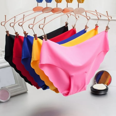 Jiaroswwei Summer Women Panties Solid Color Ice Silk Seamless Low Waist Briefs Underwear
Jiaroswwei Summer Women Panties Solid Color Ice Silk Seamless Low Waist Briefs Underwear