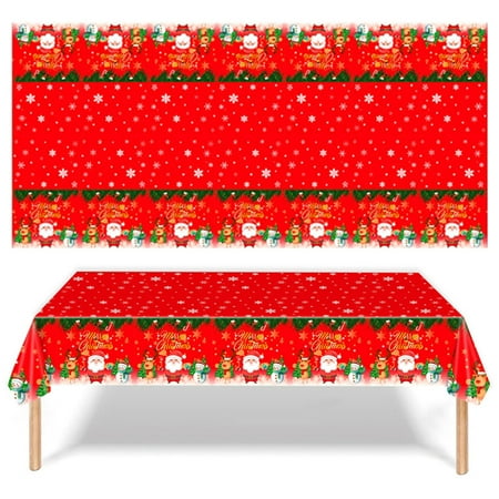 Younar Christmas Tablecloth | Santa Claus Snowflake Red Waterproof PE Table Cover | Christmas Kitchen Decor Dinner Table Decorations Party Supplies for Thanksgiving New Year Winter Holiday
Younar Christmas Tablecloth | Santa Claus Snowflake Red Waterproof PE Table Cover | Christmas Kitchen Decor Dinner Table Decorations Party Supplies for Thanksgiving New Year Winter Holiday