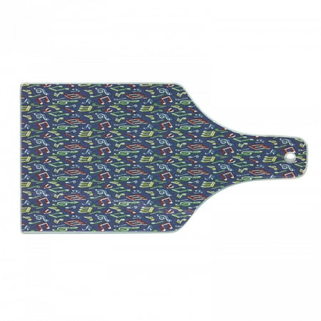 Music Cutting Board Cartoon Style Colorful Pattern with Musical Notes Cheerful Teenage Fun Hobby Theme Tempered Glass Cutting and Serving Board Wine Bottle Shape Multicolor by Ambesonne
Music Cutting Board Cartoon Style Colorful Pattern with Musical Notes Cheerful Teenage Fun Hobby Theme Tempered Glass Cutting and Serving Board Wine Bottle Shape Multicolor by Ambesonne