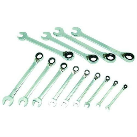 K Tool International KTI-45900 13 Piece Sae Ratcheting Reversible Wrench Set