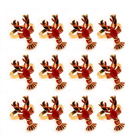 12Pcs Creative Cute Lobster Napkin Rings Metal Serviette Buckle Holder for Coastal Ocean Theme Wedding Parties Table Setting Decor
12Pcs Creative Cute Lobster Napkin Rings Metal Serviette Buckle Holder for Coastal Ocean Theme Wedding Parties Table Setting Decor