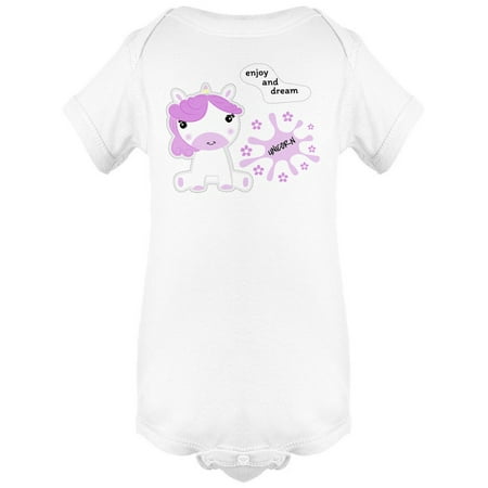 Enjoy & Dream Cute Unicorn Bodysuit Infant -Image by Shutterstock 6 Months
