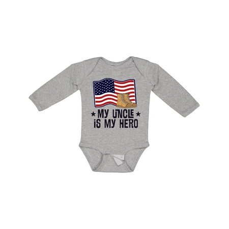 Inktastic My Uncle is My Hero Military Nephew Boys or Girls Long Sleeve Baby Bodysuit
Inktastic My Uncle is My Hero Military Nephew Boys or Girls Long Sleeve Baby Bodysuit