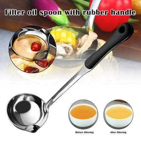 Stainless Steel Soup Fat Oil Separator Ladle with Heat Insulation Anti-scalding Plastic Handle Kitchen Supplies New.
Stainless Steel Soup Fat Oil Separator Ladle with Heat Insulation Anti-scalding Plastic Handle Kitchen Supplies New.