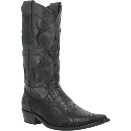 Men s Dingo Dodge City Snake PRINT Boots Black