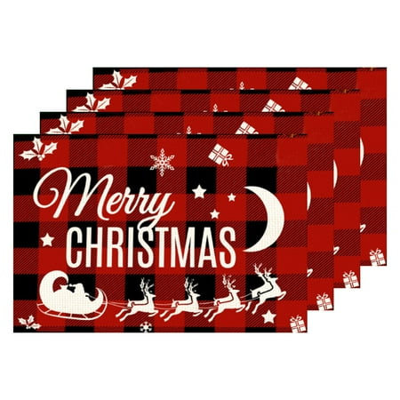 Dining Room Table Set Christmas Linen Printed Placemat Western Restaurant Decorative Heat Insulation Mat
Dining Room Table Set Christmas Linen Printed Placemat Western Restaurant Decorative Heat Insulation Mat