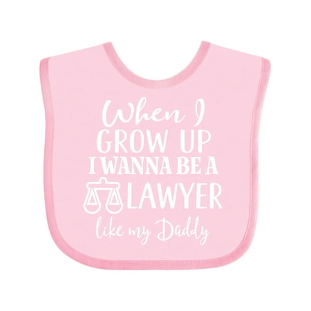 Inktastic Future Lawyer Like Daddy Gift Baby Boy or Baby Girl Bib