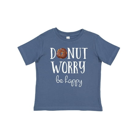 Inktastic Donut Worry Be Happy Gift Baby Boy or Baby Girl T-Shirt