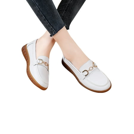 Kesitin Womens Non-Slip Soft-soled Loafers Walking Lightweight Moccasins Round Toe Flats White 4.5
Kesitin Womens Non-Slip Soft-soled Loafers Walking Lightweight Moccasins Round Toe Flats White 4.5
