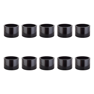 HEAD PART OR8 SPACER ALY 20mmx1in BK BGof10