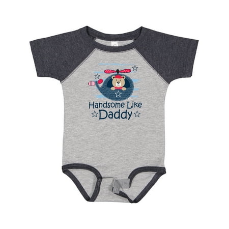 Inktastic Handsome Like Daddy Outfit for Boy Gift Baby Boy Bodysuit
