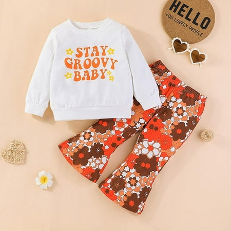 Little Toddler Baby Girl Letter Fall Pumpkin Long Sleeve Tops Bell-Bottom Pants Leggings Infant Outfits Set Halloween Clothes
Little Toddler Baby Girl Letter Fall Pumpkin Long Sleeve Tops Bell-Bottom Pants Leggings Infant Outfits Set Halloween Clothes