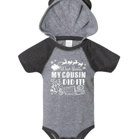 Inktastic Dear Santa My Cousin Did It Funny Christmas Gift Baby Boy or Baby Girl Bodysuit
Inktastic Dear Santa My Cousin Did It Funny Christmas Gift Baby Boy or Baby Girl Bodysuit