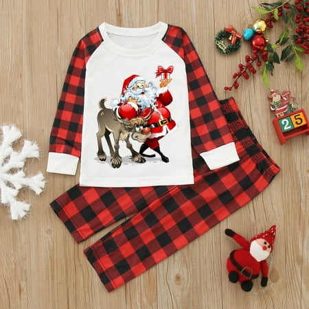 ERTUTUYI Kids Merry Christmas Plaid Family Clothes Matching Cute Prints Sets Kids Long Sleeve Tops Pants Plaid Set Red 8
ERTUTUYI Kids Merry Christmas Plaid Family Clothes Matching Cute Prints Sets Kids Long Sleeve Tops Pants Plaid Set Red 8