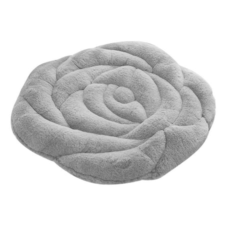 Plush Rose Seat Cushion Rose Flower Chair Cushion Fashion Office Seat Cushion (Grey)
Plush Rose Seat Cushion Rose Flower Chair Cushion Fashion Office Seat Cushion (Grey)