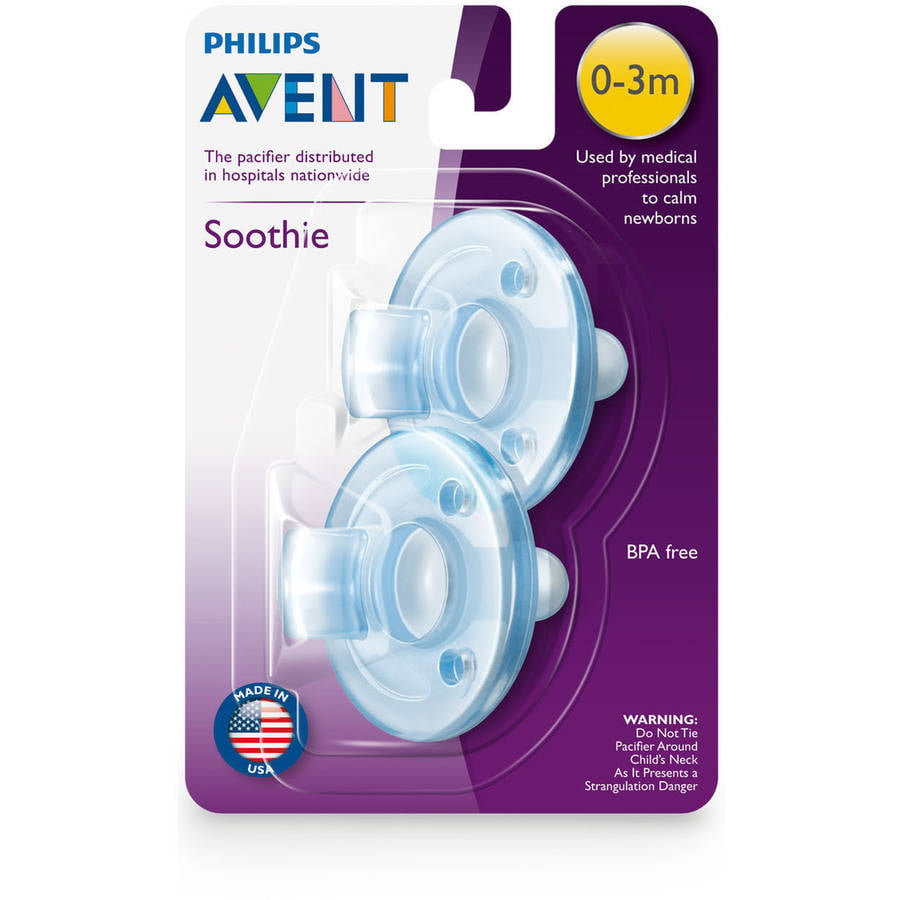 Philips AVENT SCF190/03 BPA Free Soothie Pacifier, 0-3 Months ...