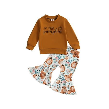 Bagilaanoe 2Pcs Toddler Baby Girl Halloween Outfits Letter Print Long Sleeve Sweatshirt Tops + Pumpkin Flare Trousers 6M 12M 18M 24M 3T 4T Kid Long Pants Set
Bagilaanoe 2Pcs Toddler Baby Girl Halloween Outfits Letter Print Long Sleeve Sweatshirt Tops + Pumpkin Flare Trousers 6M 12M 18M 24M 3T 4T Kid Long Pants Set