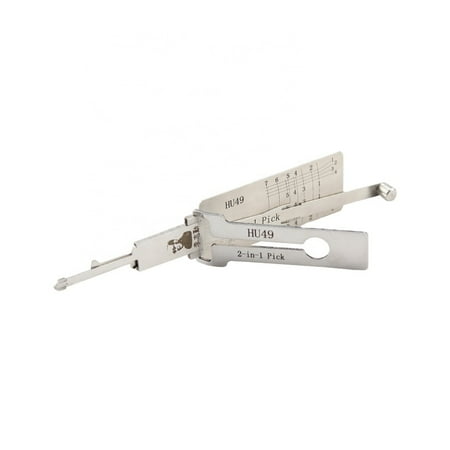 Lishi 2 in 1 HU49 Car Door Lock Paddle Decoder Unlocking Tool Locksmith Tool