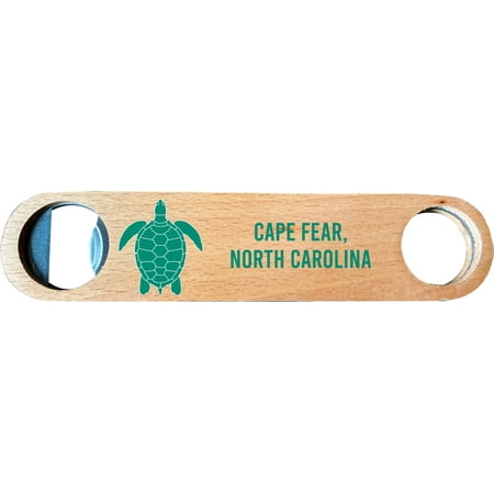 Cape Fear North Carolina Wooden Bottle Opener turtle design