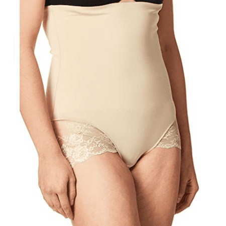 MAIDENFORM Transparent/Nude Tame Your Tummy Shaping Brief US Large NWOT