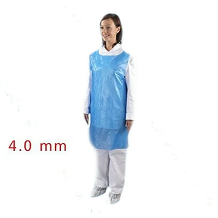 Blue Polyethylene Disposable Aprons 4 mil 28 x 46 50/pack